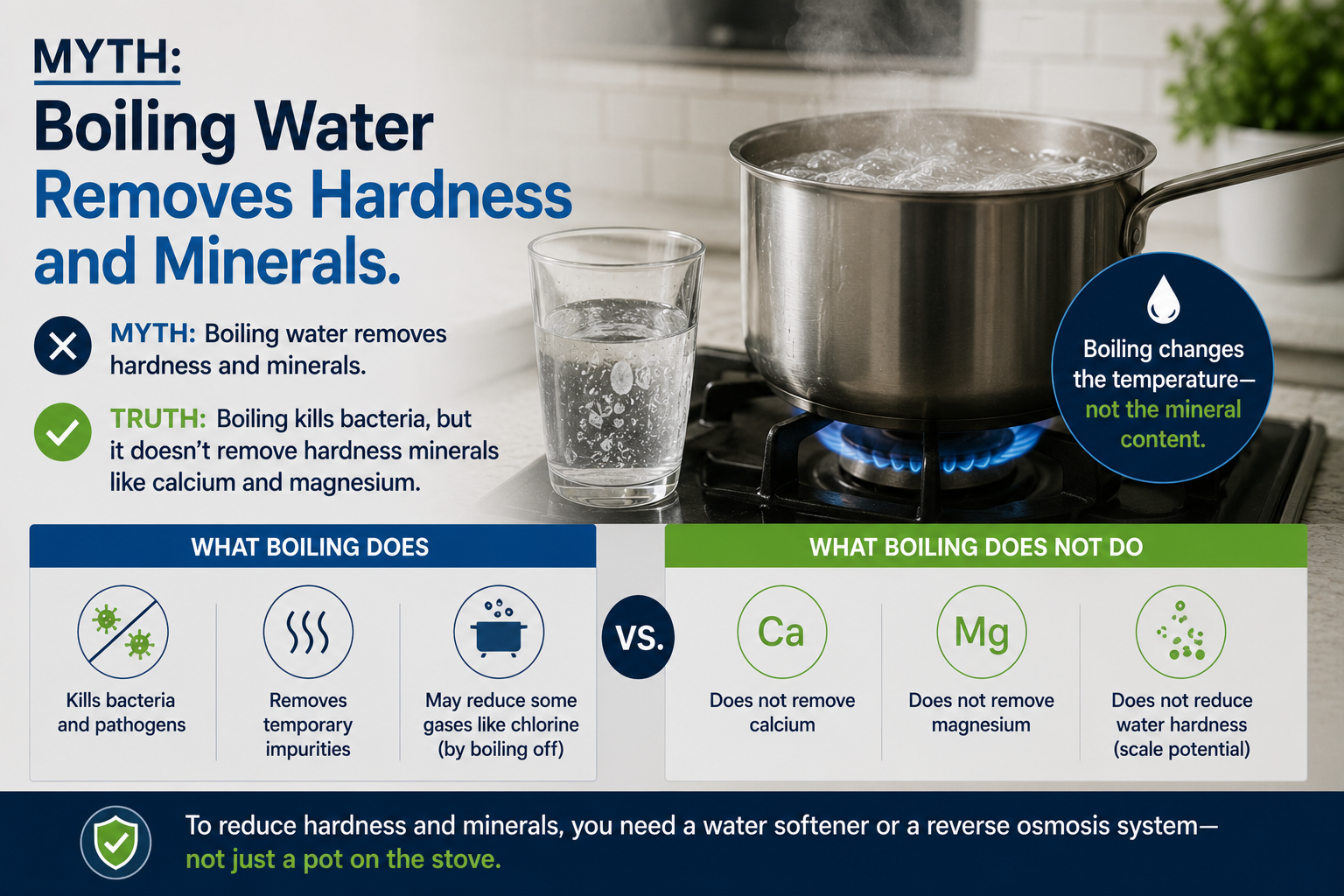 Myth: Boiling Water Removes Hardness and Minerals